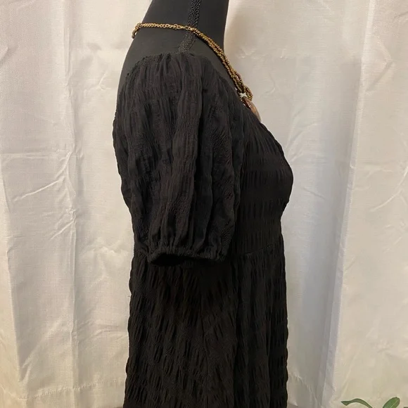 SHEIN Square Neck Puff Sleeve Black Size Small - Picture 5 of 11